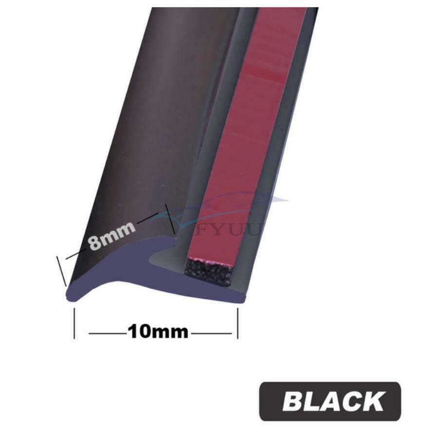 5M Car Rubber Sealing Strip Inclined T-shaped Weatherproof Edge Trim Universal