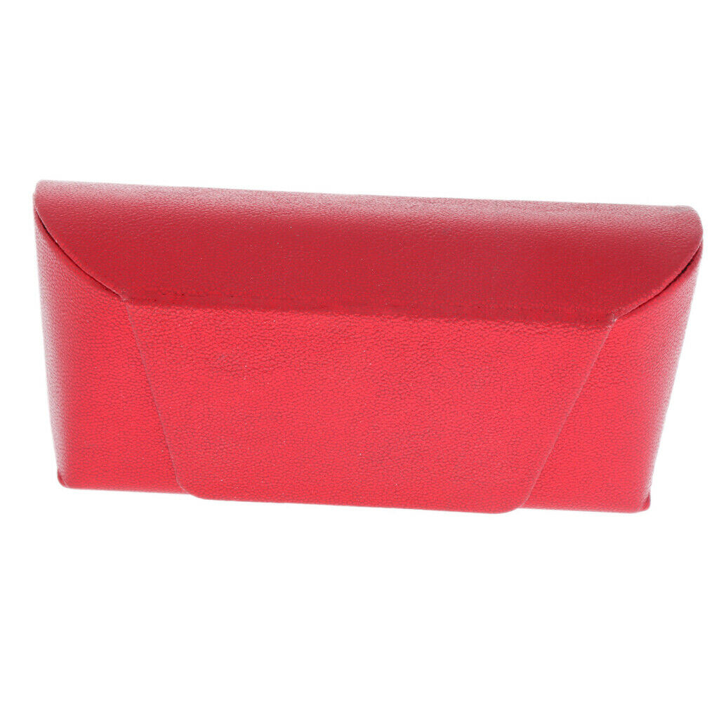 Portable Metal Glasses Pouch Case Eyeglass Sunglass Storage Box Red