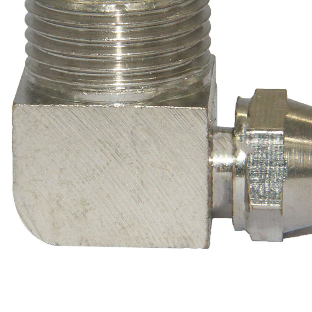 3/8''6mm Brass Barbed Hose Tube Right Angle Joint Fittings Pipe Connector