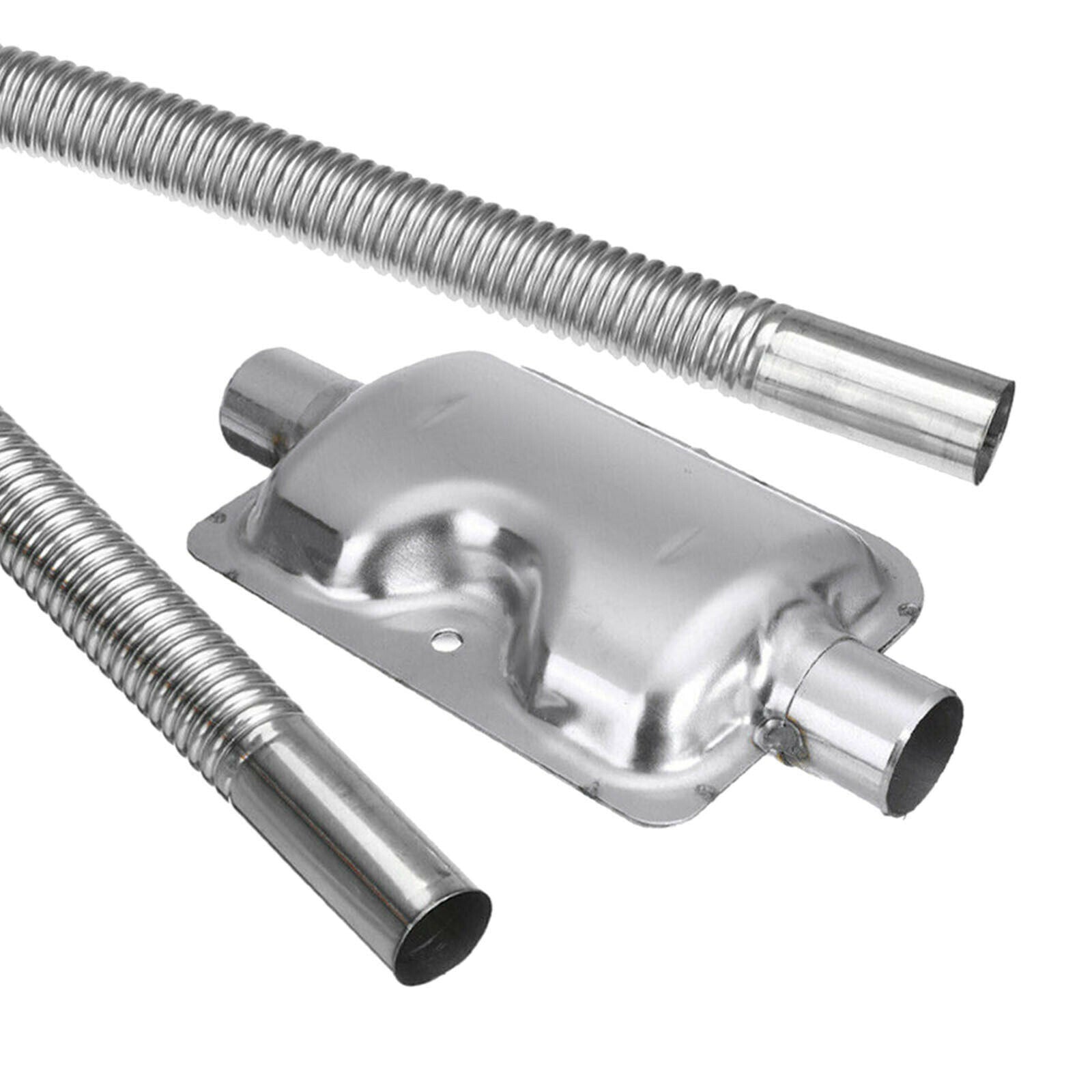 Car Exhaust Pipe Silencer Muffler Kit 1" Inner Diameter Pipe for Eberwebasto