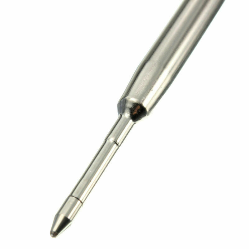 10pcs Blue Ballpoint Pen Refill Replacement Medium Standard For Parker Style Ink