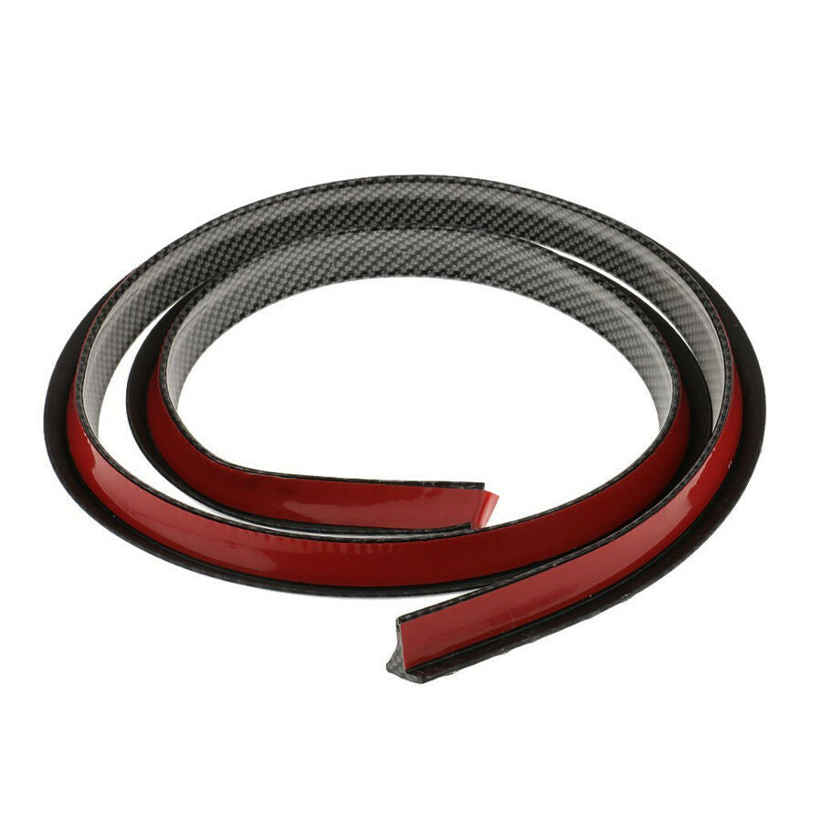 2Pcs 150cm Carbon Fiber Color Rubber Car Fender Flare Wheel Eyebrow Protectors