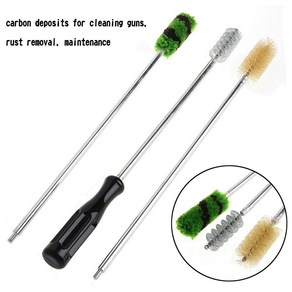 6 Pcs Aluminum Rod SHOTGUN Cleaning Brush Kit Set 12GA Gauge & BRUSH
