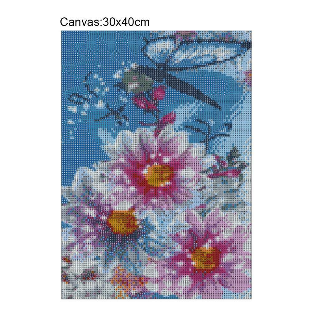 5D DIY Full Drill Butterfly Flower Diamond Embroidery Painting Cross Stitch @
