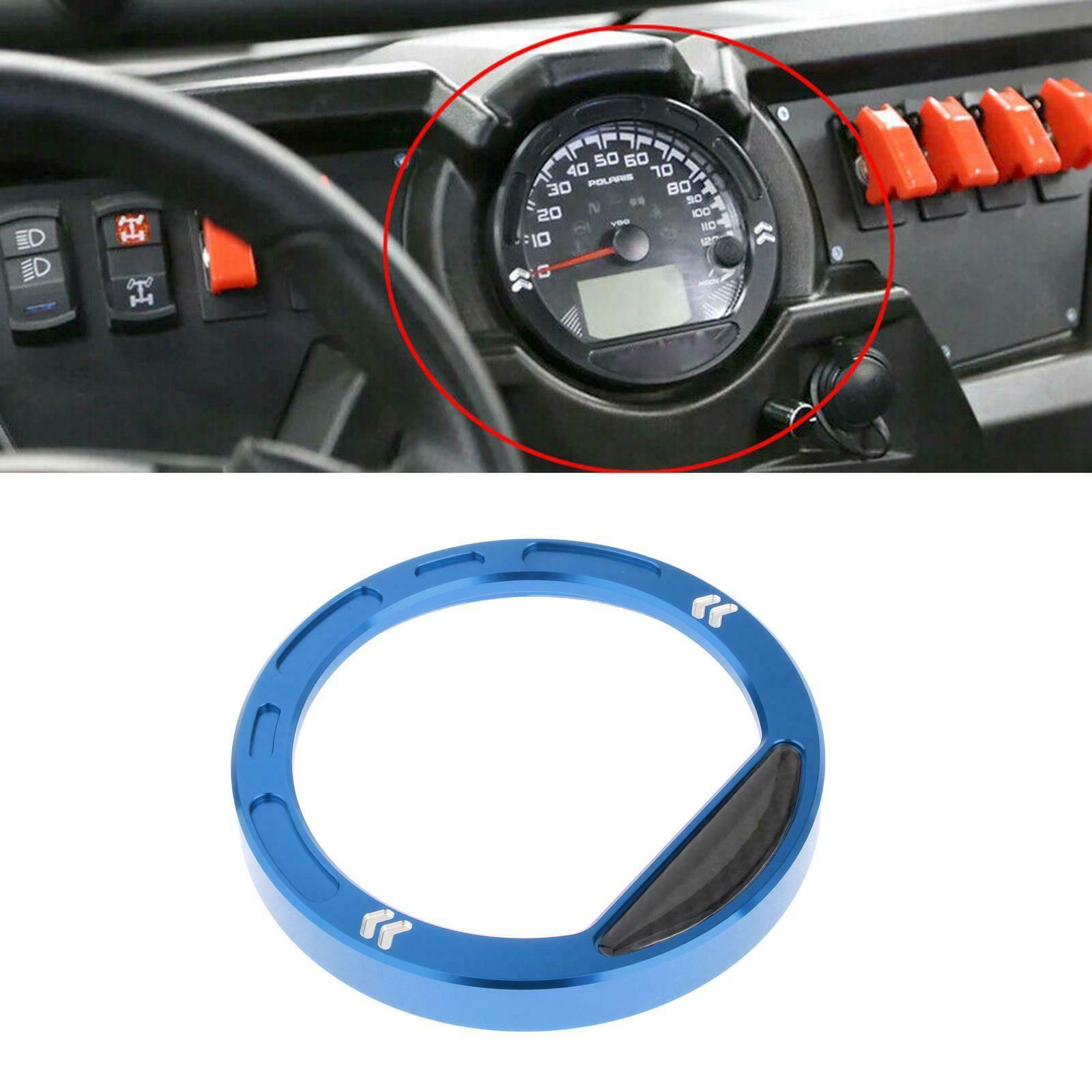 Speedometer Bezel Cover Trim Ring for Polaris RZR 570 800 900 RZR 1000 Blue