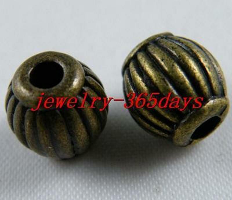 30pcs Bronze Color Lantern Shaped Spacers 10x10mm 10363