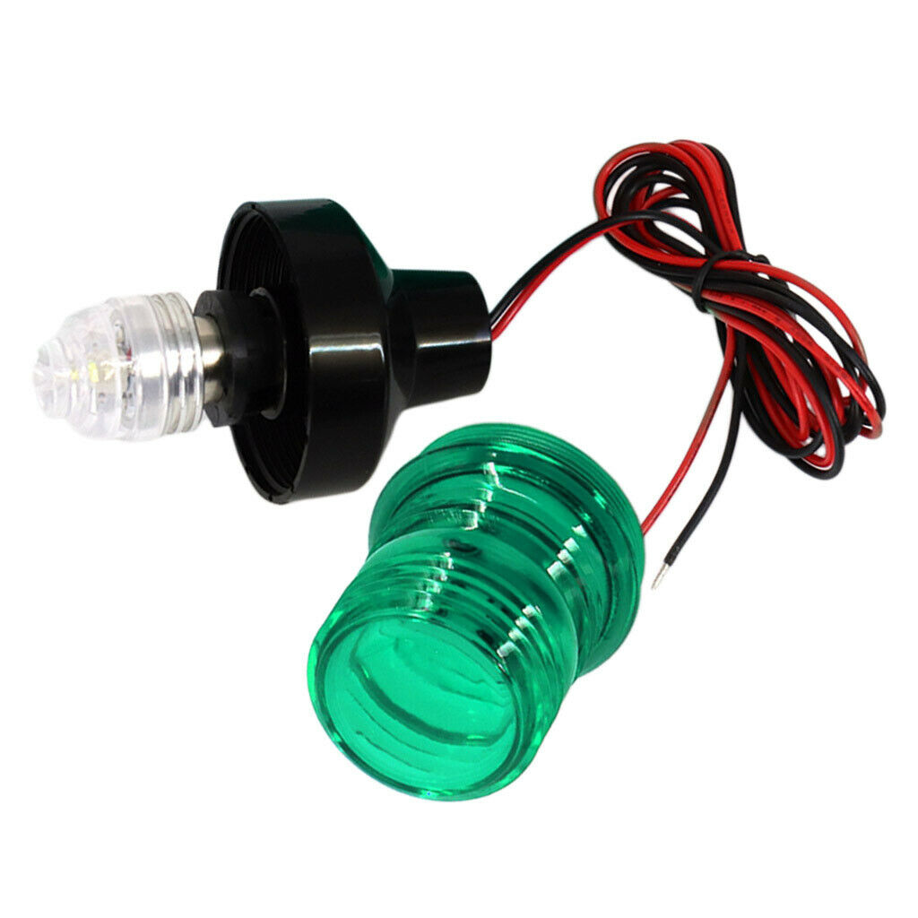 Waterproof Boat LED Navigation 12V/24V Green 360 Anchor Bow Warning Light