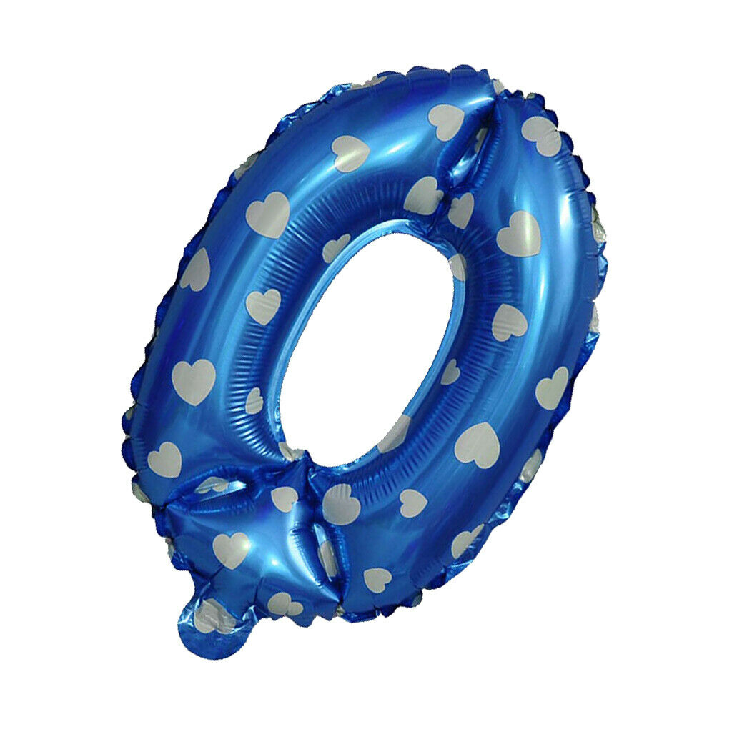 All Numbers Star Foil Balloons Birthday Anniversary Party Decor Number 0