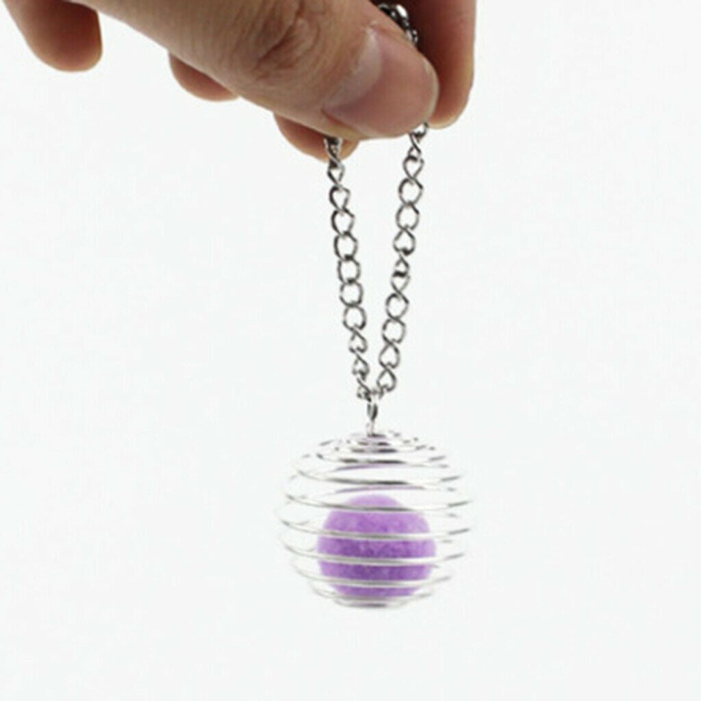 Spiral Cages Pendants for Jewelry Making (15/25/30mm) 10pcs for Each Size 30pcs