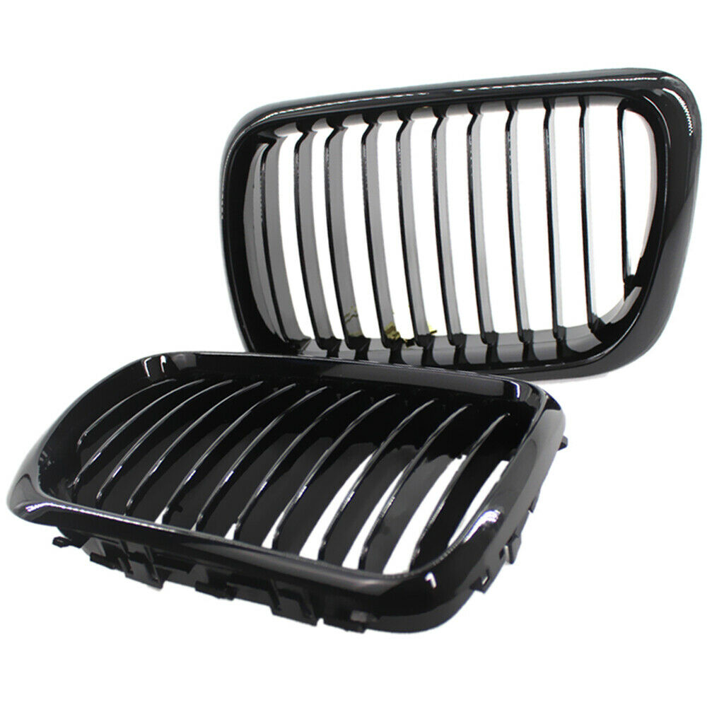 Glossy Black Front Kidney Grille For BMW E36 1997-1999 3-Series