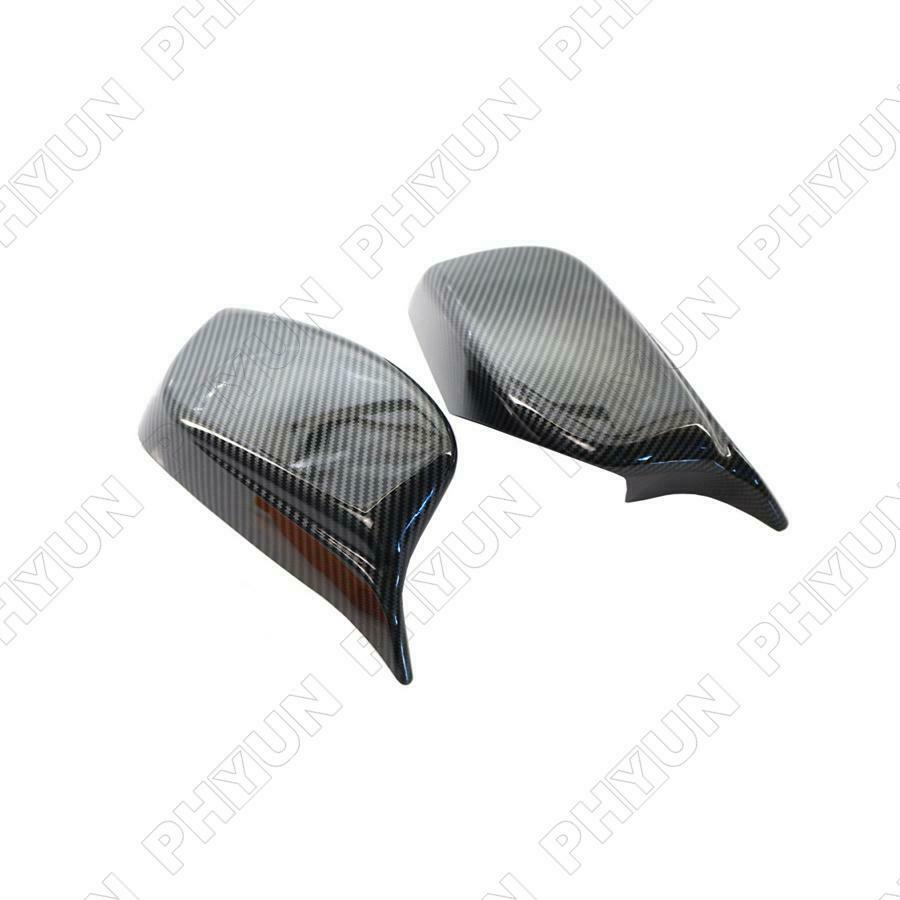 For 04-07 BMW 5 Series E60 E61 E63 E64 Rear View Mirror Cover Carbon Fiber Look