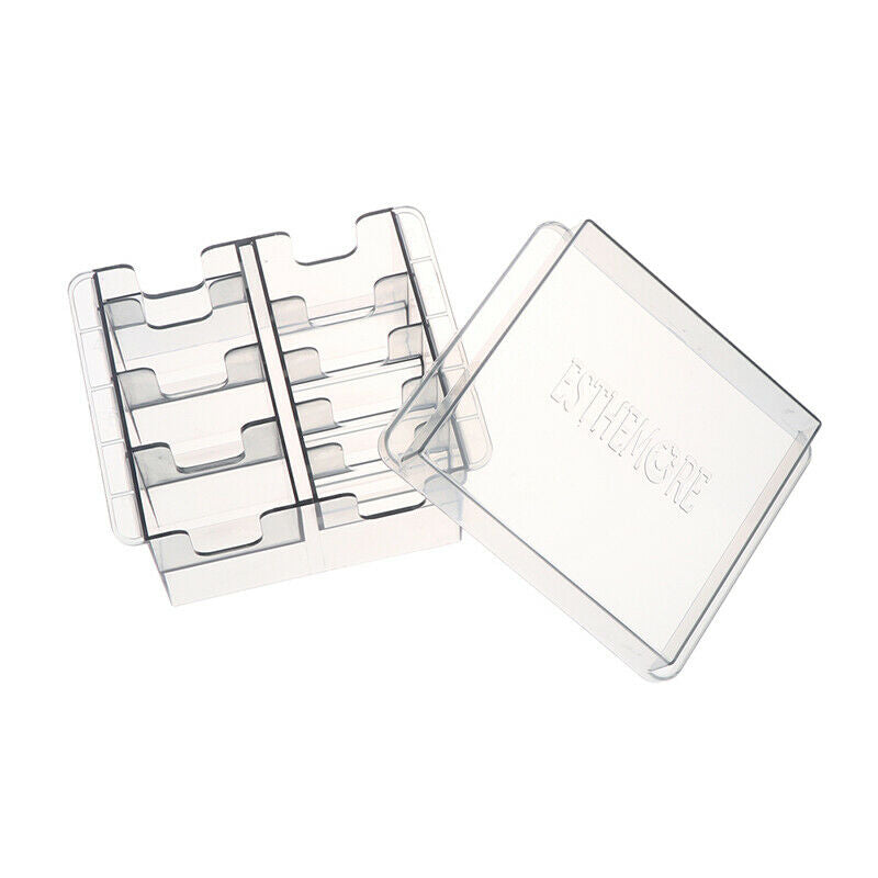 8 Grid Plastic Blade Organizer Storage Case Rack Clipper Comb Holder BarberS Ad
