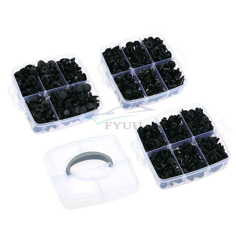 Universal 640 Pieces Hybrid Car Body Fastener Fixing Rivets + 6 Pieces of Tools