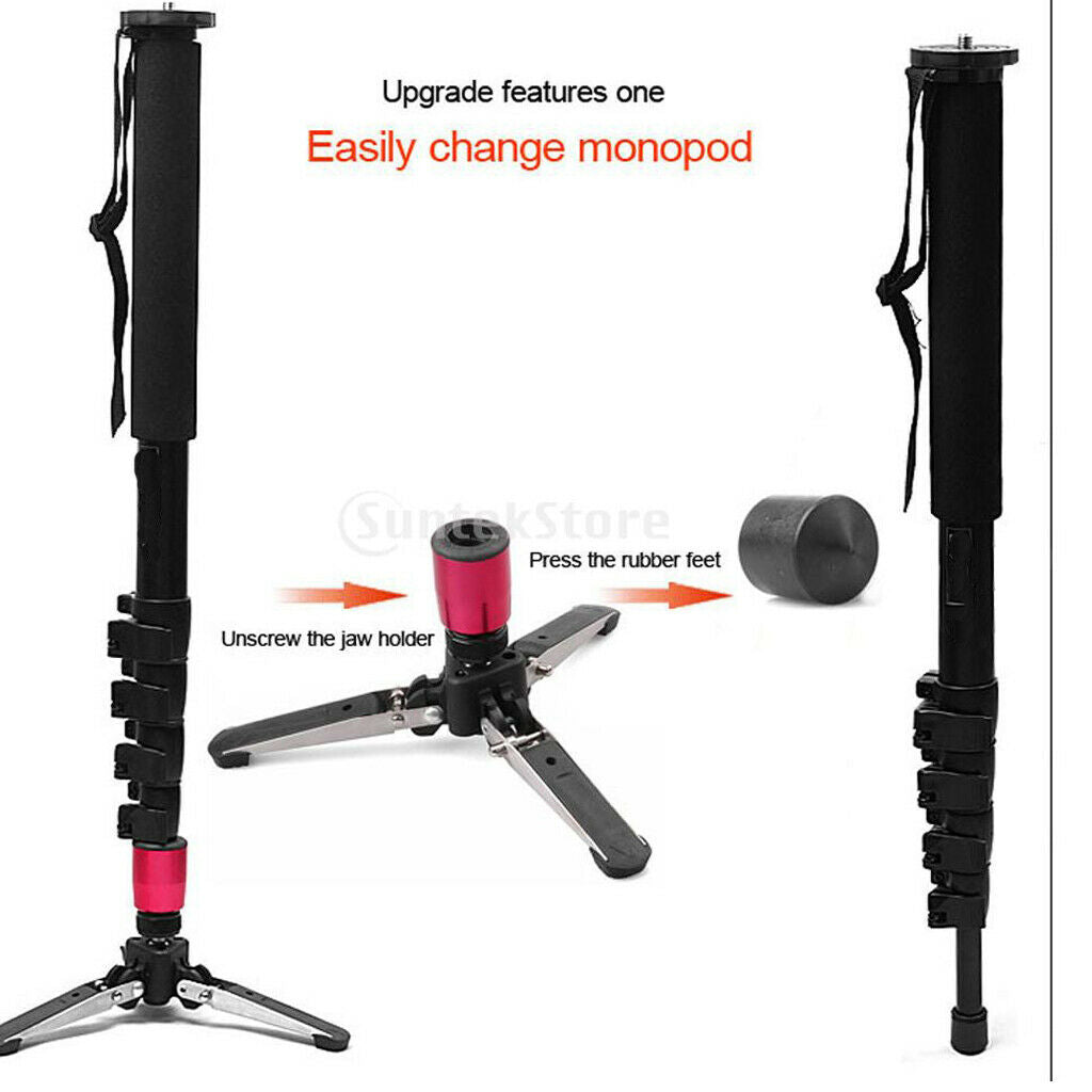 1 piece adjustable monopod base, 3/8 '' inch base for all cameras