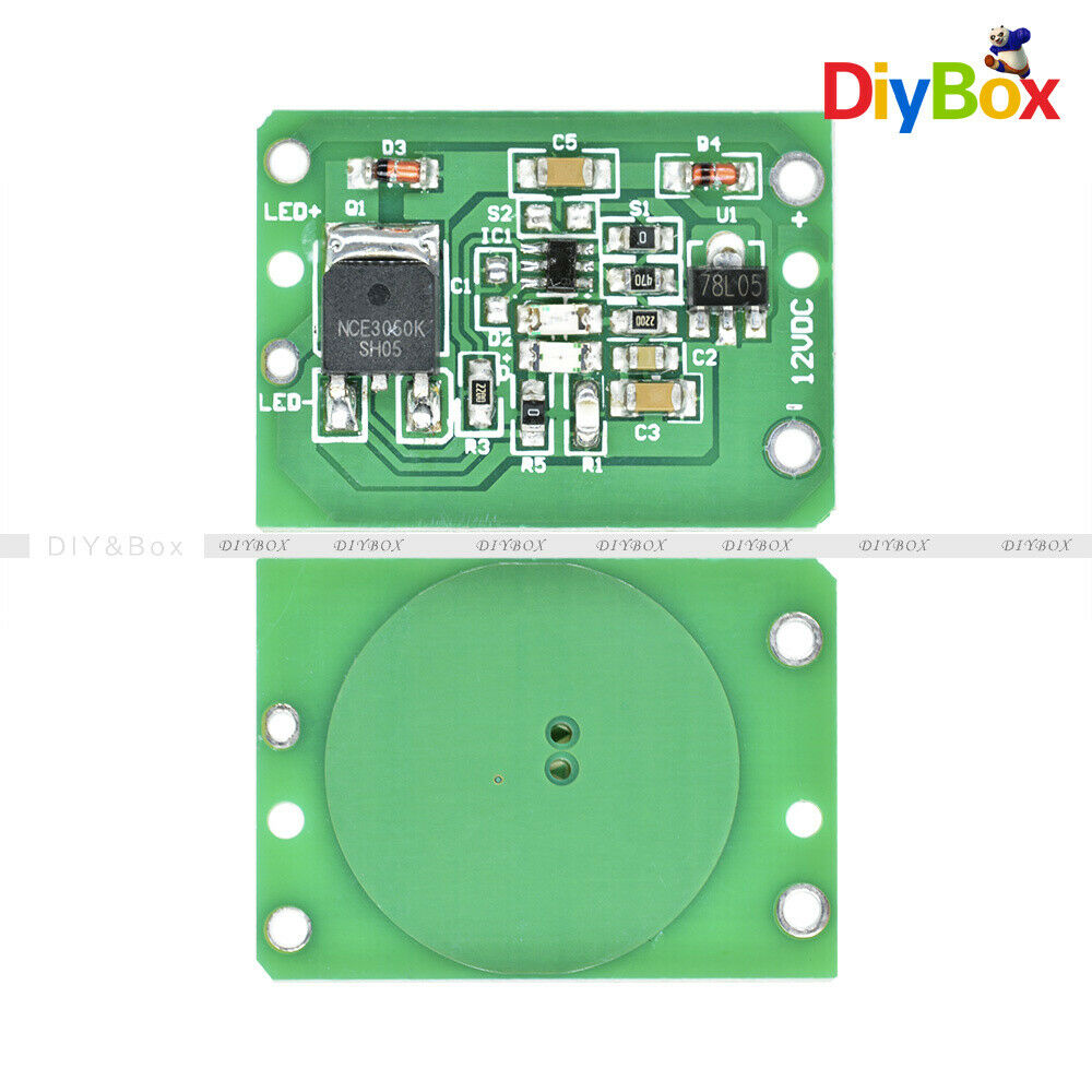 3A DC 6-20V Capatitive Touch Switch Dimmer Push Button Key Latch Relay Module