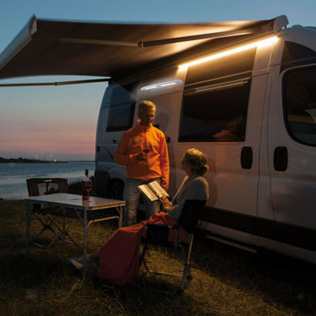LED Awning Light 12V Waterproof Exterior Trailer Van Strip Lamp Super Bright