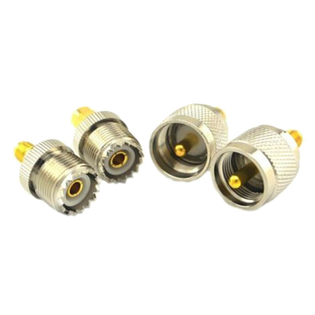4x RF coaxial adapter SMA female/male to female/male SO-239 SO239