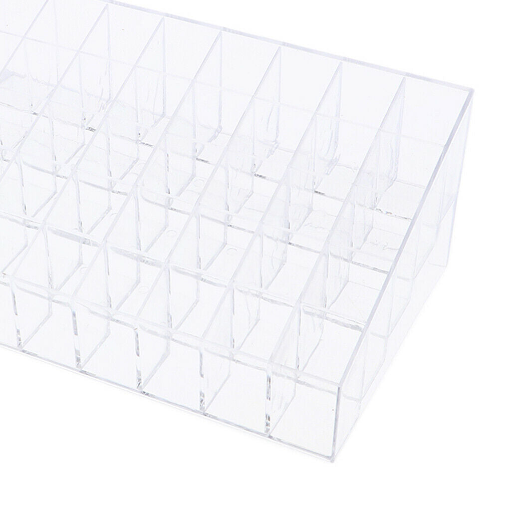 40pcs Lipsticks Holder Acrylic Stand Makeup Organizer Cosmetic Case - Empty