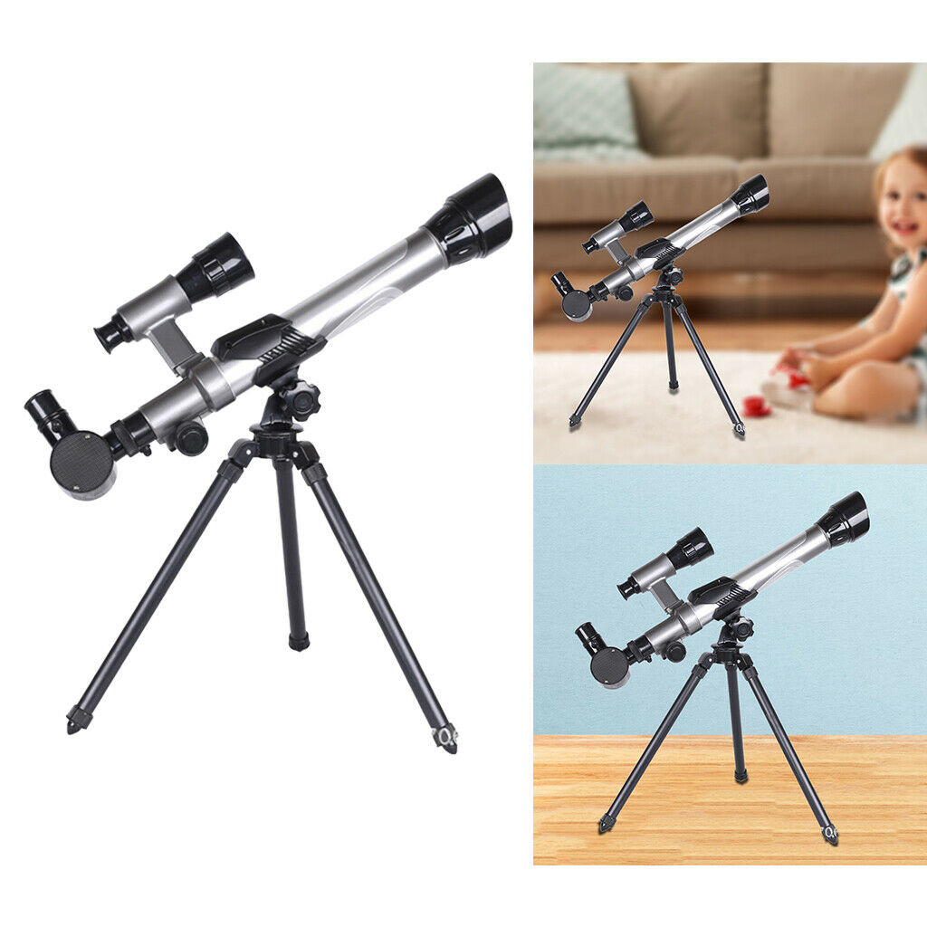 Children Astronomy Reflector Telescope w/ Tripod Compact Gift for Kids