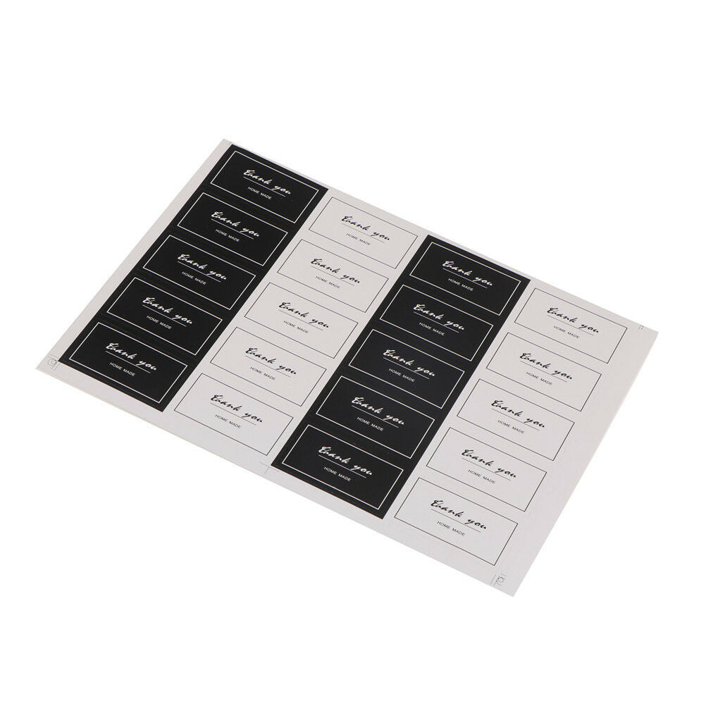 200*Thank you Seal Stickers DIY Hand Made For Gift Cake Baking Label Hang.l8