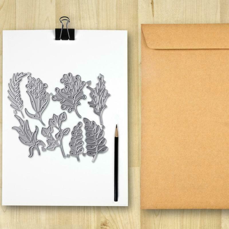 Large Leaves Metal Cutting Dies Stencil DIY Scrapbooking Album Paper Card Mold