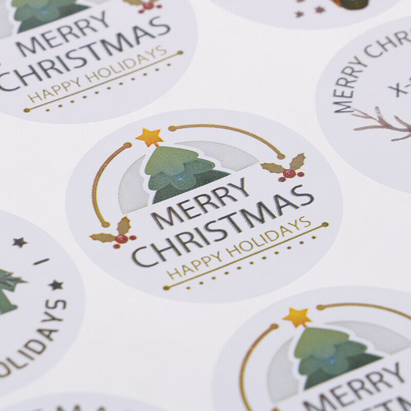 90pcs Merry Christmas Seal Stickers Snowman Labels DIY Xmas Gift Box Stick.l8