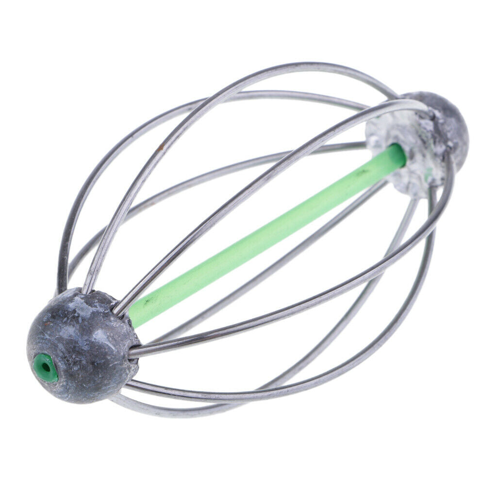 Fishing Baits Cage Spring Lure Inline Hanging Feeder 40g  without spring