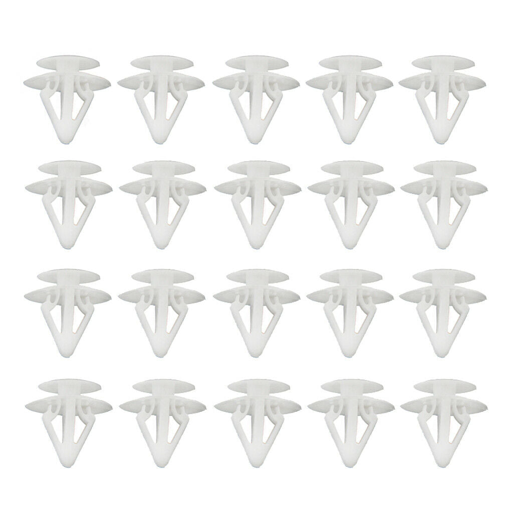 Car Door Buckle Plastic Sheeting/Interior Panels Snaps for Mazda White