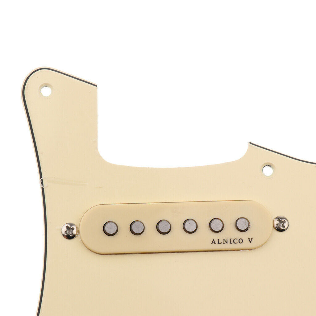 Guitar Upgrade Loaded SSS Pickguard Alnico V Pickups Set Guitar Accessory