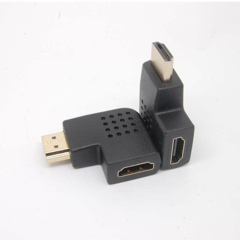 90 Degree left Angle Male to Female Adapter Cable Connector Coupler HDMI HDTV SX