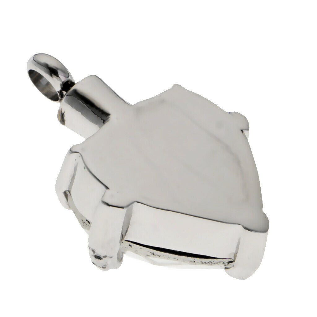 Crystal Stainless Steel Heart Pet Cremation Pendant Always With You Clear