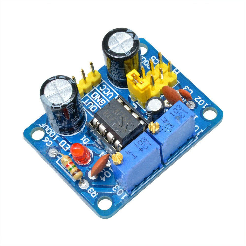 Duty Cycle and Frequency Adjustable NE555 Square Wave Module DIY Kit
