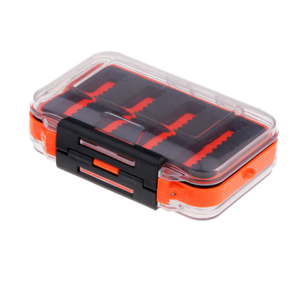 Fishing Lure Box Storage Waterproof Box Plastic Double Side Bait Hook Lures Case