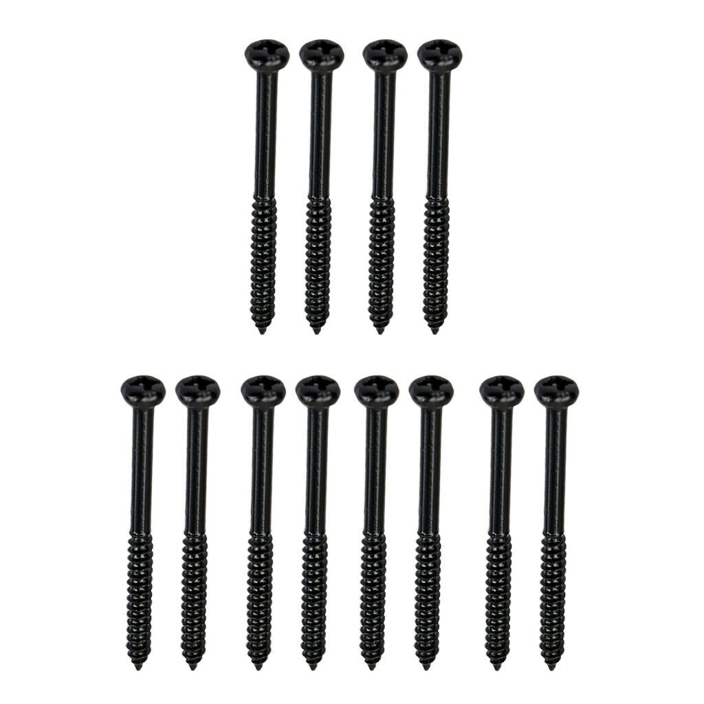 24 Pcs Guitar Bass Pickup Screws for Guitar Replacement Accessories