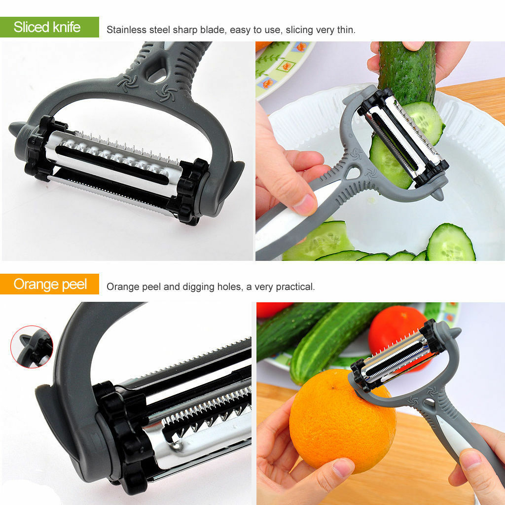 Stainless Steel Rotary Potato Peeler Vegetable Fruit Slice.l8