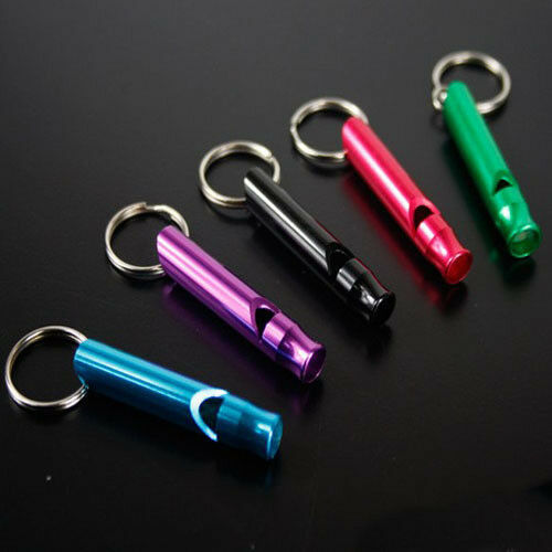 5pcs/ Set Camping Hiking Survival Whistle Small Size Aluminum Emergency Whistle