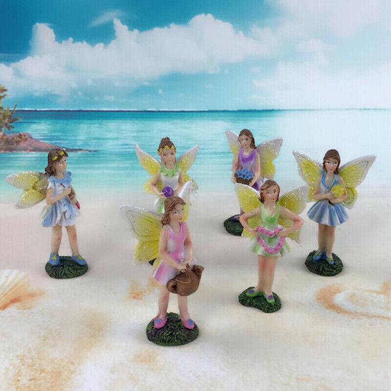 Fairytale Garden Flower Fairy Flying Wing Micro landscape Home Decoration Cra DF