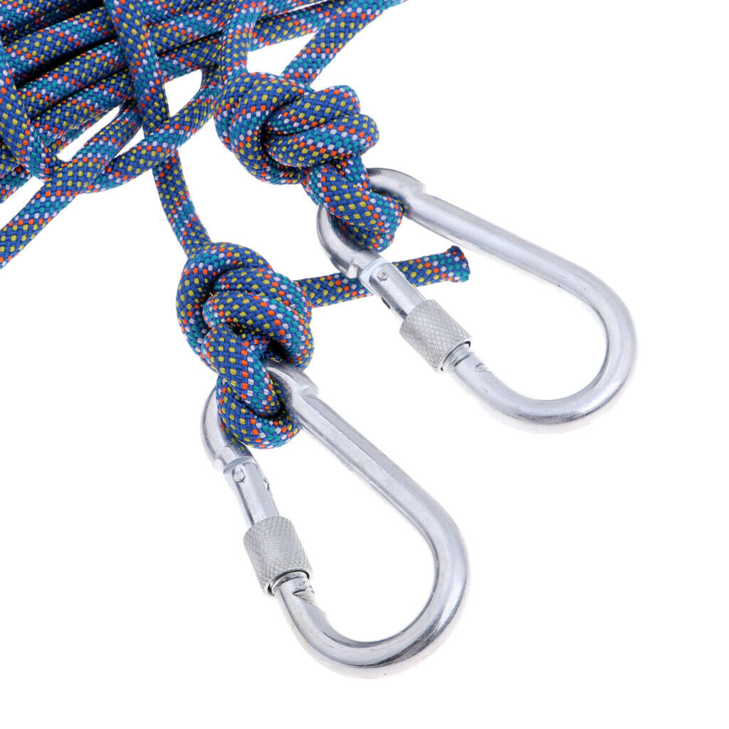 Outdoor Climbing Rope Escape Rope Climbing Equipment Parachute Rope Blue