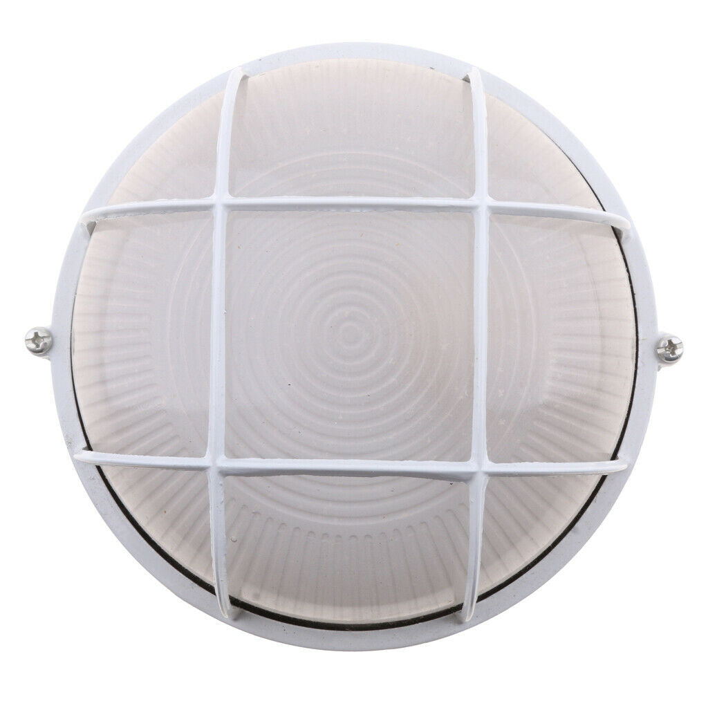 White Alloy Sauna Room Lights Cover Lampshade Guard Sauna Lampshade Round