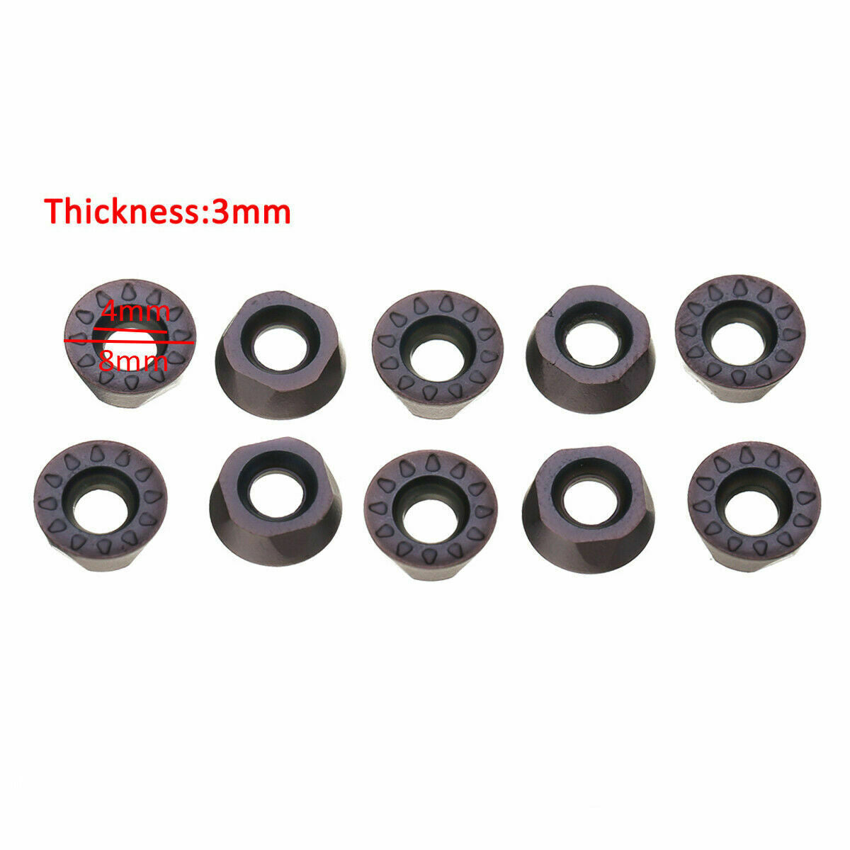 RPMT08T2M0E-JS BP1125 Indexable CNC Carbide Milling Inserts For SRDPN holder