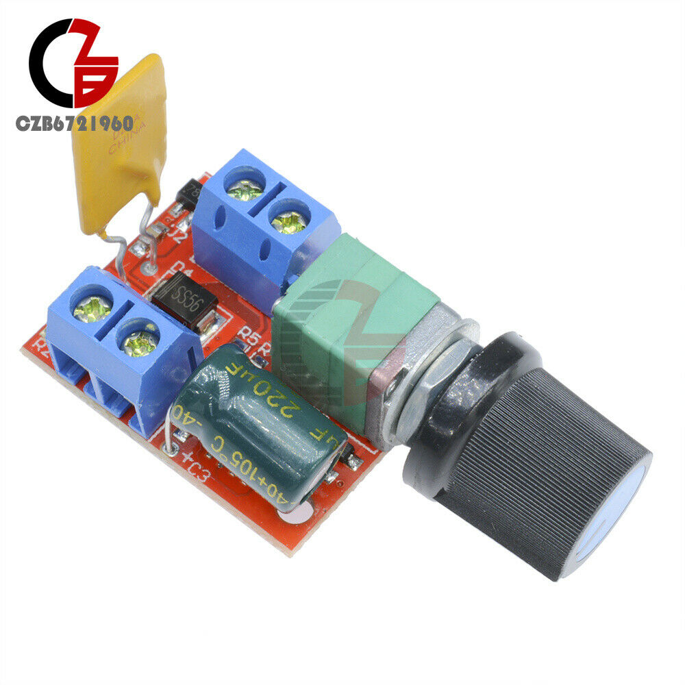 10x Mini DC 3V-35V 5A Motor PWM Speed Controller Speed Control Switch LED Dimmer