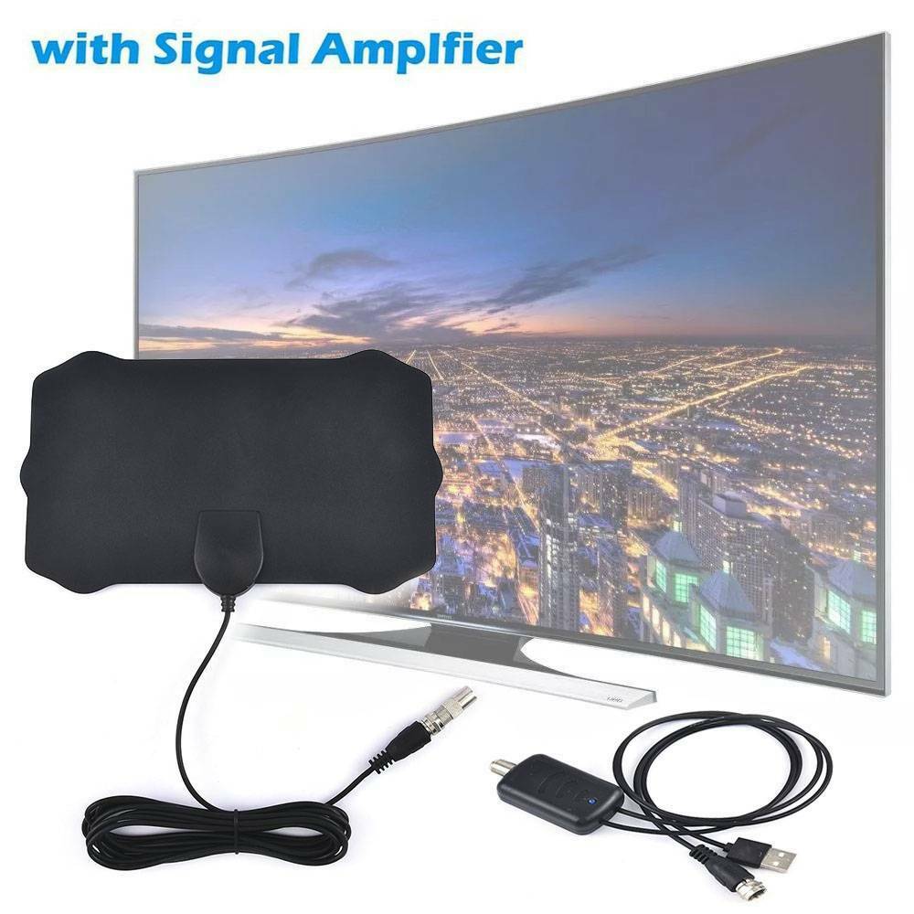Digital TV Antenna 5000Miles Range Signal Booster Amplifier HDTV Indoor 4K 1080P