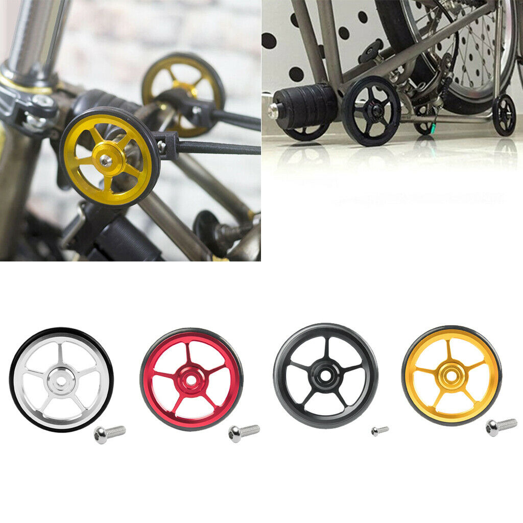 4x Bike Easy Wheels Bicycle Replacement for Brompton Modification Components