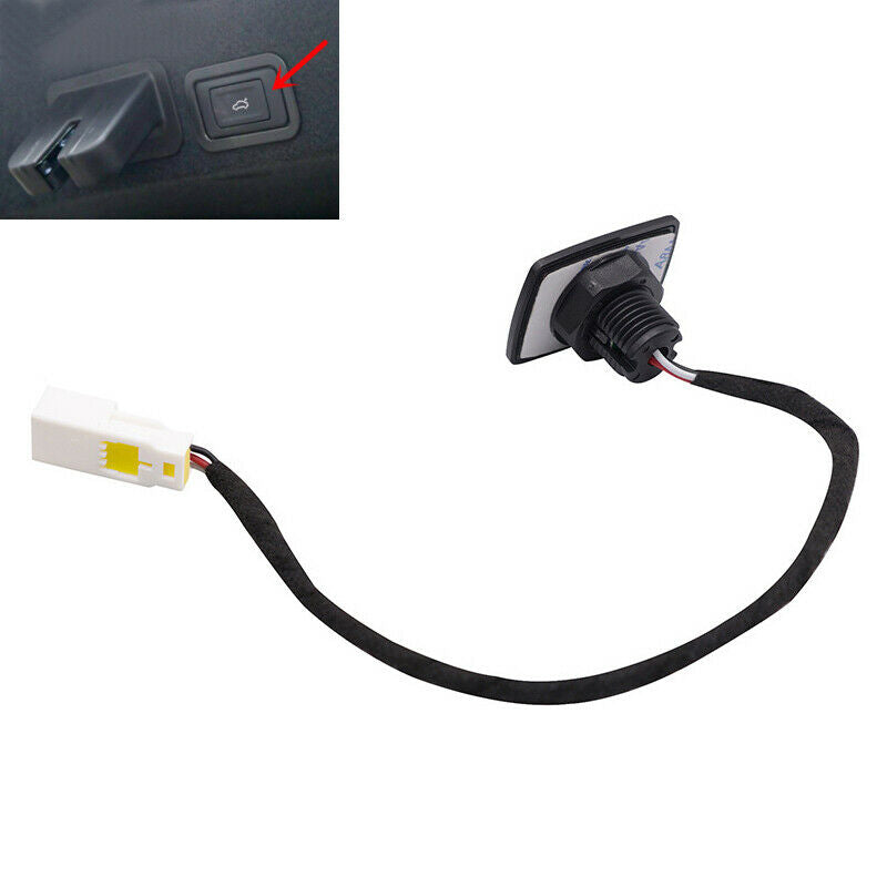 Car SUV Rear Trunk Lock Door Electric Tailgate Trunk Switch Button Red Light 12V