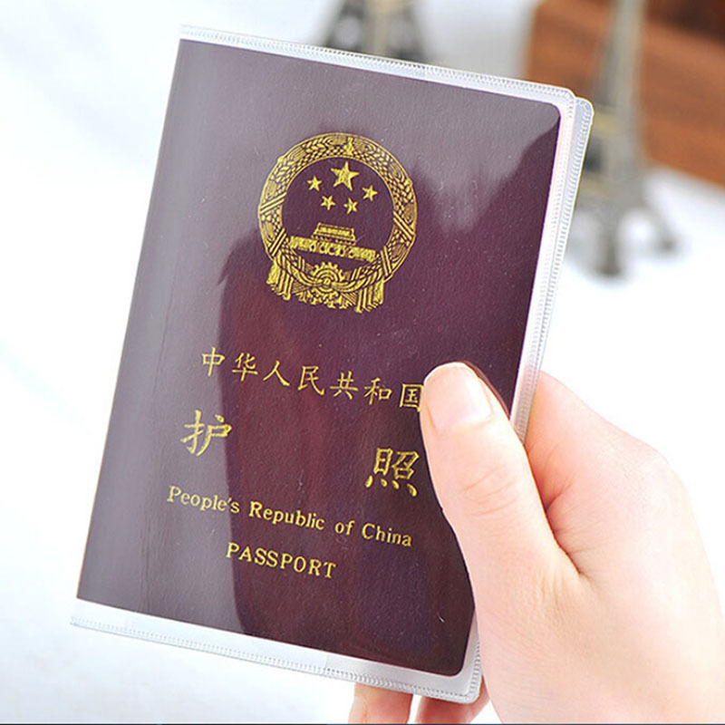 Clear Transparent Passport Cover Holder Organizer ID Card Travel Protector.l8