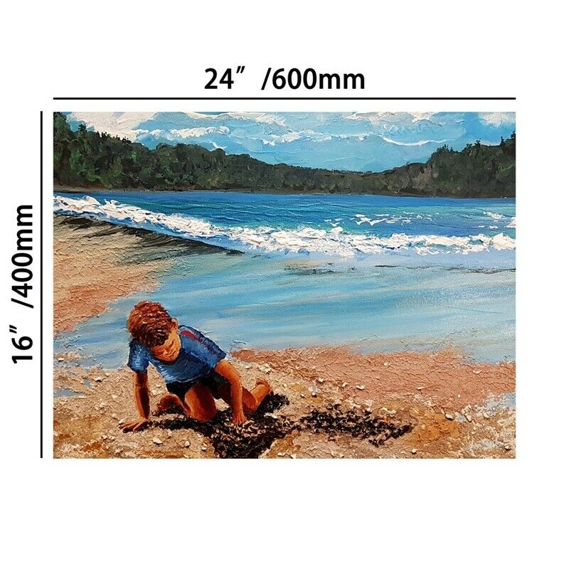 24*16in A Boy By The Sea Art Poster Wall Hanging Decoration Canvas Prints