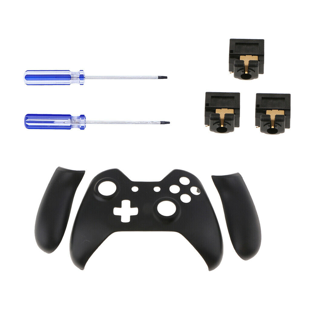 Front Shell Faceplate L R Panel + 3x Headphone Jack for   One Controllers