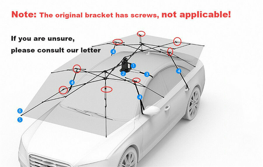 Waterproof UV Replaceable Oxford Cloth For Auto Car Umbrella Tent Roof Cover