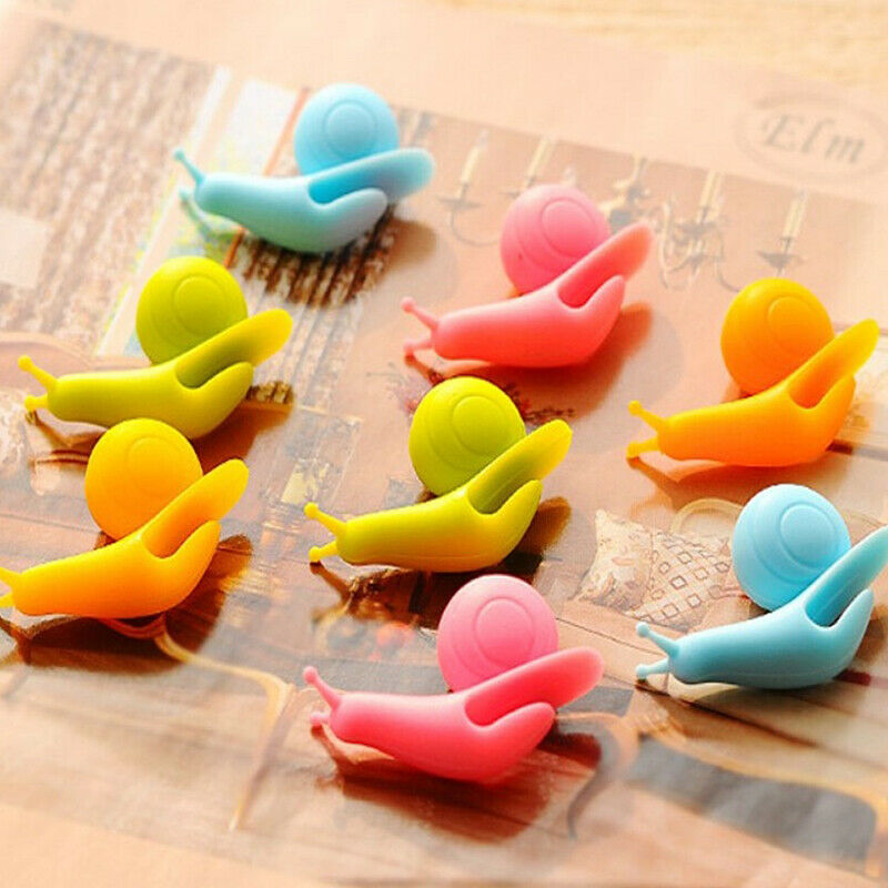Lovely candy color snail shaped silica gel tea bag pendant cup mouth Pend.l8