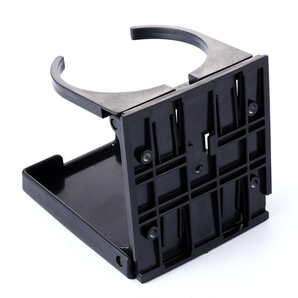 Black Universal Adjustable Folding Cup Drink Holder Car Truck Boat Camper RV